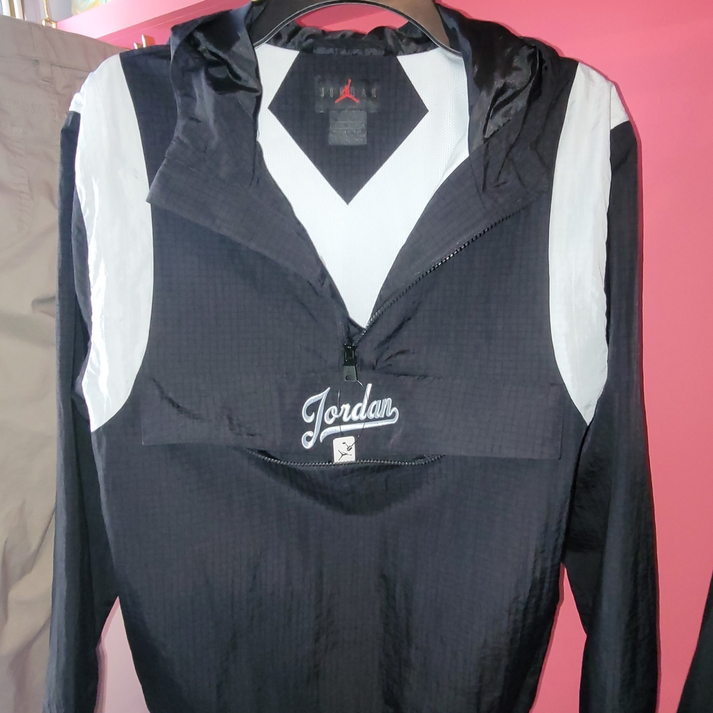 Jordan Black and White Hooded Jacket